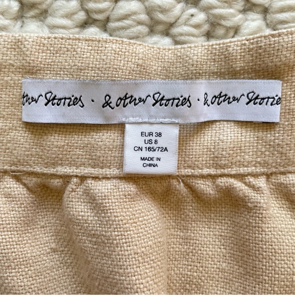 & Other Stories linen miniskirt - Picture 7 of 9